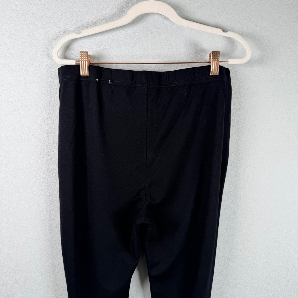 Chico's Fabulously Slimming Black Leggings Womens Size 2 Large Pull On Stretch - Picture 13 of 16